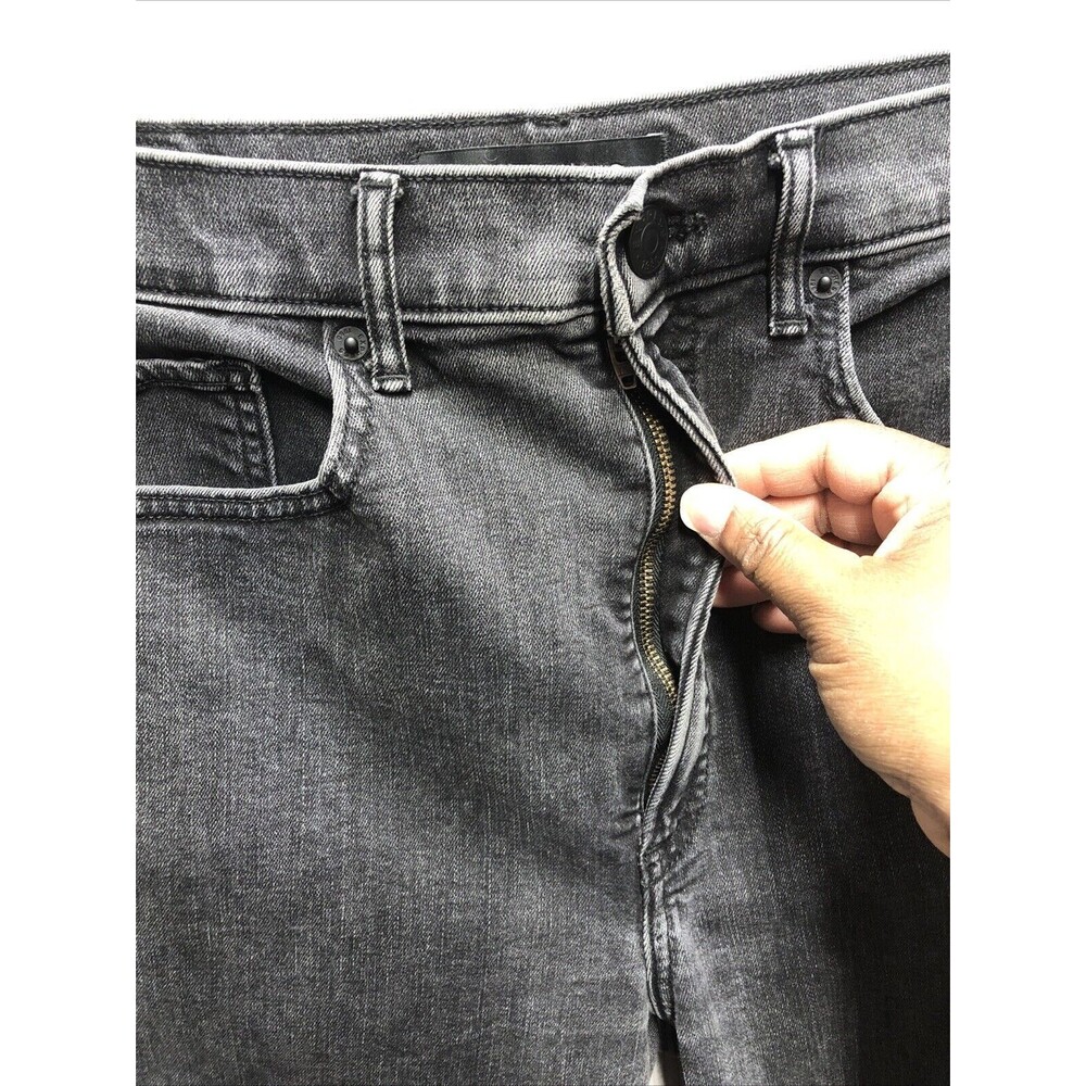 Express Women’s Jeans 10R Slim Ankle Super High Rise Black Gray Wash - Picture 2 of 14